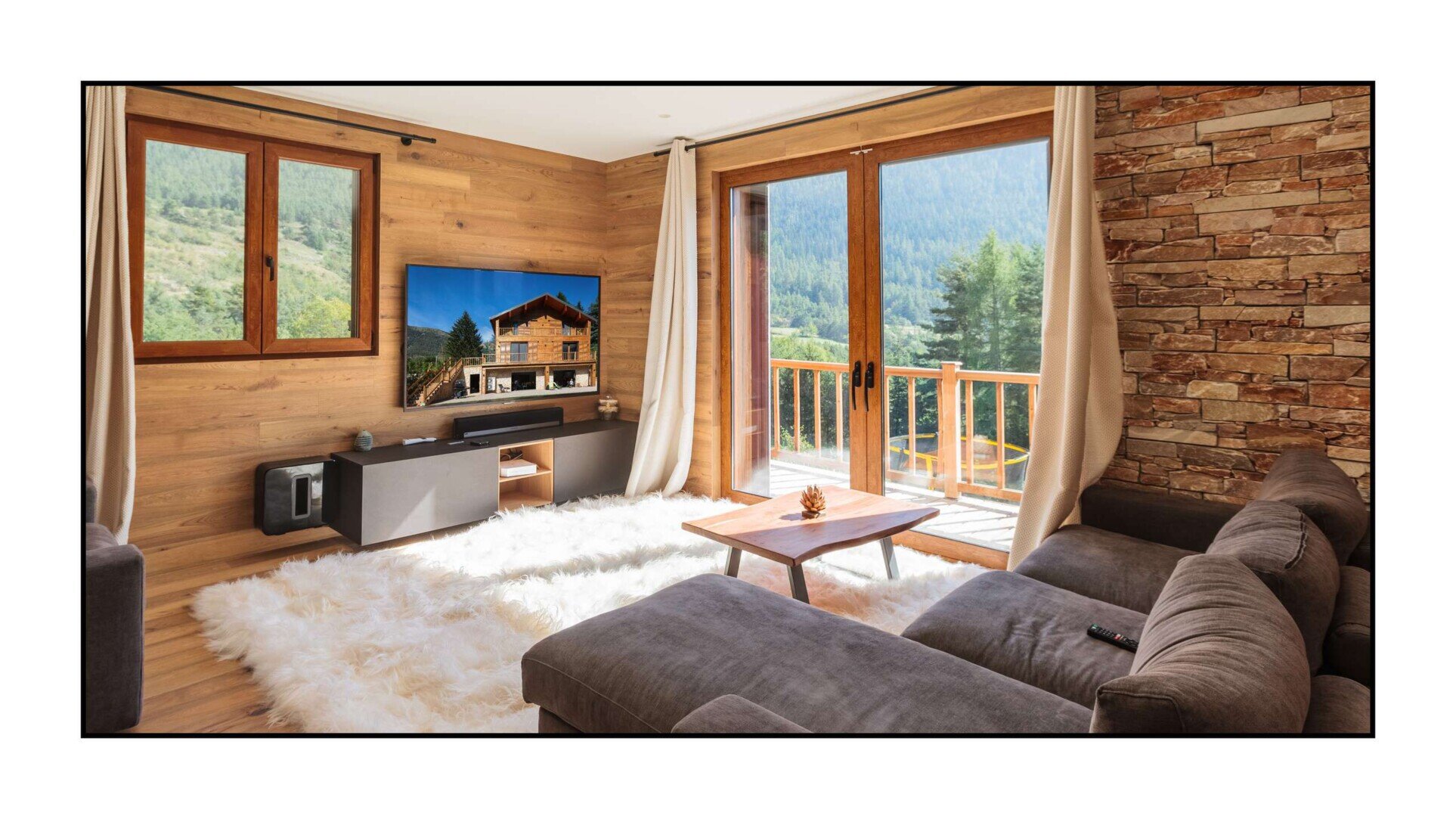 Services de photographie immobilière - Salon Photo salon du chalet