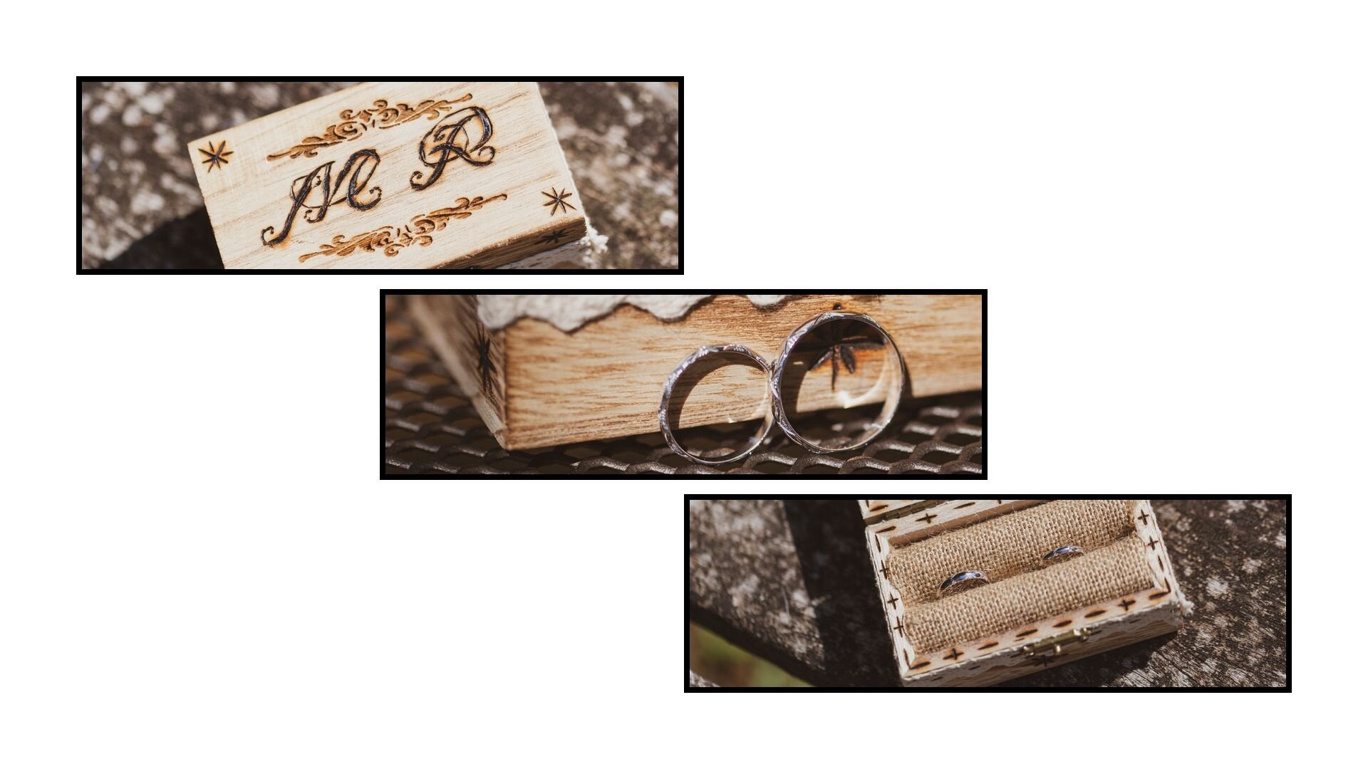 Services de photographie - Mariages - détails photos alliance