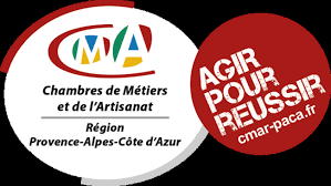 Inscrit au répertoire des métiers et de l'artisanat logo chambres de Metiers Paca